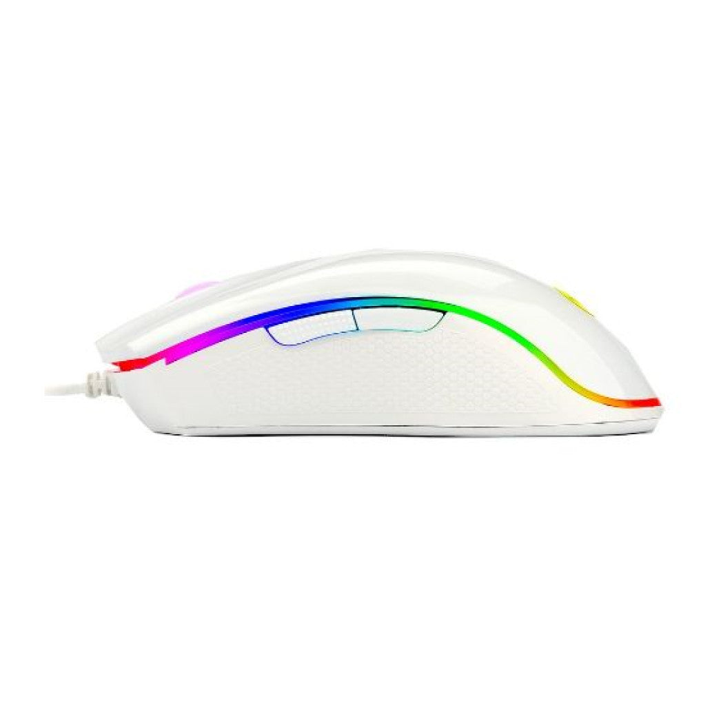Miš Redragon Žična Cobra M711W optična gaming 10000DPI RGB LED osvetlitev bela (7549)