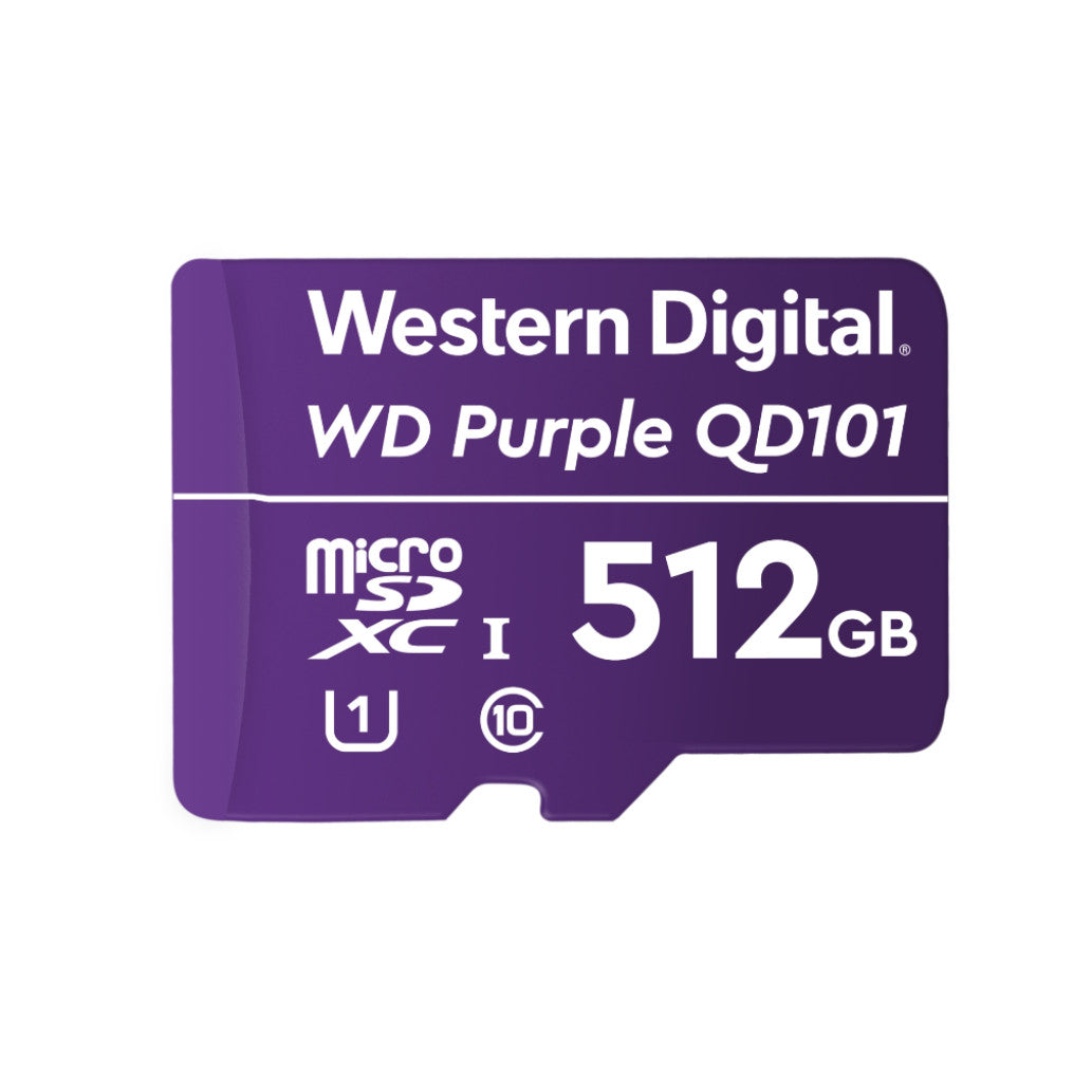 Spominska kartica microSDXC 512GB WD Purple 100MB/s/30MB/s U1 UHS-I (WDD512G1P0C)