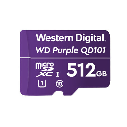 Spominska kartica microSDXC 512GB WD Purple 100MB/s/30MB/s U1 UHS-I (WDD512G1P0C)