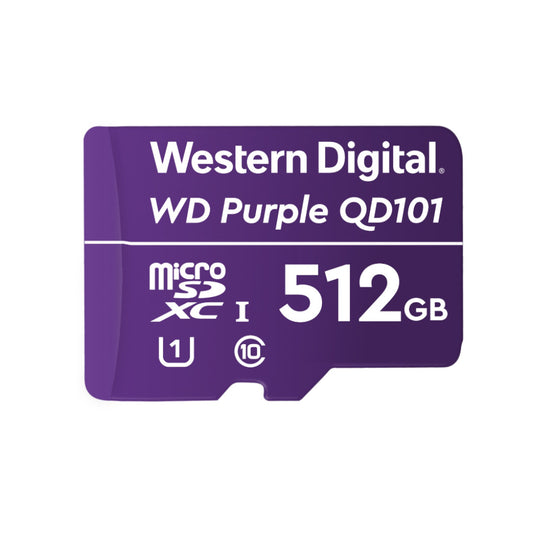 Spominska kartica microSDXC 512GB WD Purple 100MB/s/30MB/s U1 UHS-I (WDD512G1P0C)