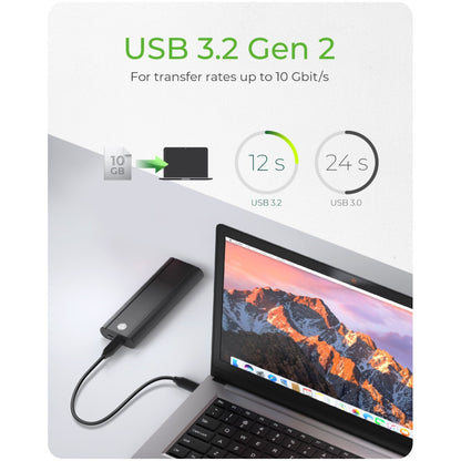 Ohišje za SSD disk M.2 => USB-C PCIe NVMe 3.2 10Gb/s Icy-Box - zaščito pred pisanjem (IB-1807MT-C31)