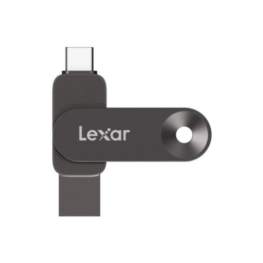 Spominski ključek 512GB USB3.2/USB-C Lexar JumpDrive Dual D500 400MB/s kovinski vrtljiv črno-srebrn (LJDD500512G-BNQNG)