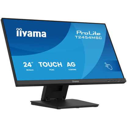 Monitor touch Iiyama 60,5 cm (23,8") T2454MSC-B3AG 1920x1080 POS 75Hz IPS 4ms HDMI DisplayPort 2xUSB3.2 Nagib Zvočniki  ProLite interaktivni monitor PCAP 10, nagib 5° do  90°