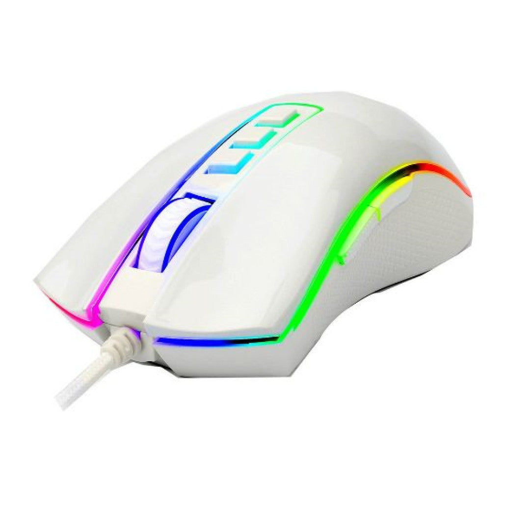 Miš Redragon Žična Cobra M711W optična gaming 10000DPI RGB LED osvetlitev bela (7549)