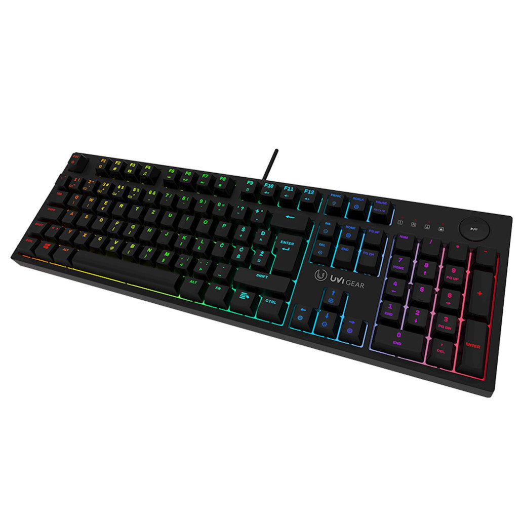 Tipkovnica UVI USB gaming UVI Gear Pride V2 SLO mehanska RGB (UVIPRIDEV2)