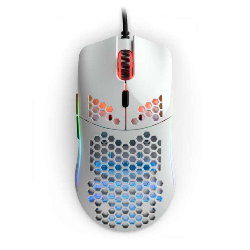 Gaming miška USB Glorious GO-GWHITE M, bela (GO-GWHITE)