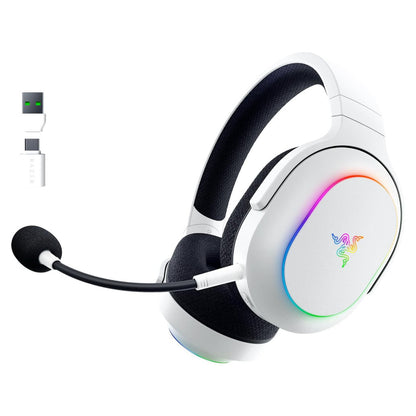 Slušalke brezžične Razer naglavne z mikrofonom BT/USB-C Barracuda X Chroma bele (RZ04-05220200-R3M1)