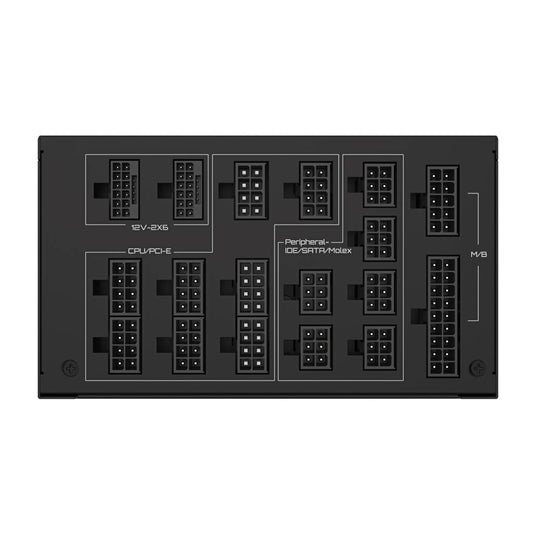 Napajalnik - 1600W GigaByte UD1600PM 80Plus Platinum 90% ATX 3.1 Modular 140mm črna (GP-UD1600PM PG5)
