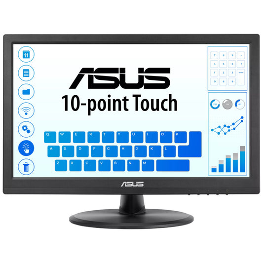 Monitor touch Asus 39,6 cm (15,6") VT169HE 1920x1080 POS IPS 5ms VGA HDMI USB