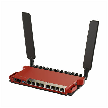 Usmerjevalnik brezžični Mikrotik L009UiGS-2HaxD-IN WiFi6 802.11ax AX600 1xPoE 8xLAN+1xSFP 2x antena (L009UiGS-2HaxD-IN)