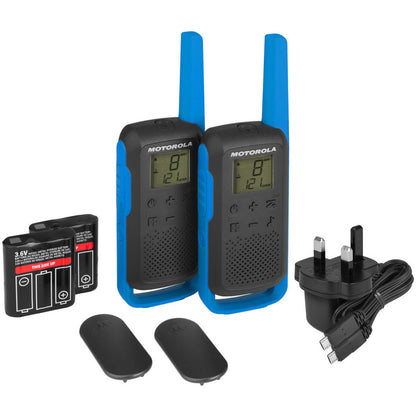 Radijska postaja Walkie Talkie Motorola T62 modra 2-KIT