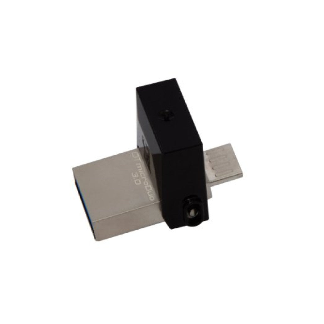 Spominski ključek 16GB USB 3.0 Kingston 70MB/s 10MB/s - plastičen/duo/črn (DTDUO3/16GB)