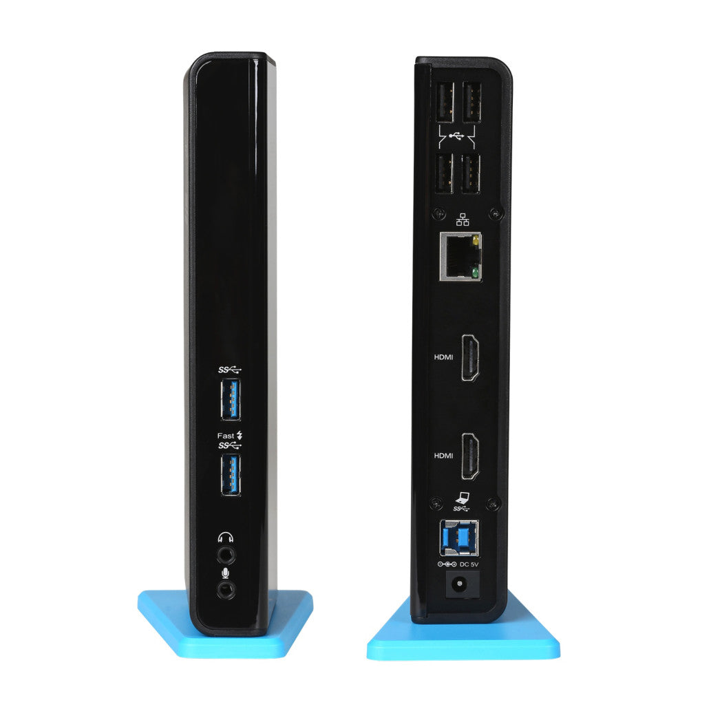 Priklopna postaja USB-A => I-TEC 2xHDMI 2xUSB3.0 4XUSB2.0 RJ45 max 2560x1440 (U3DUALHDMIDOCK)
