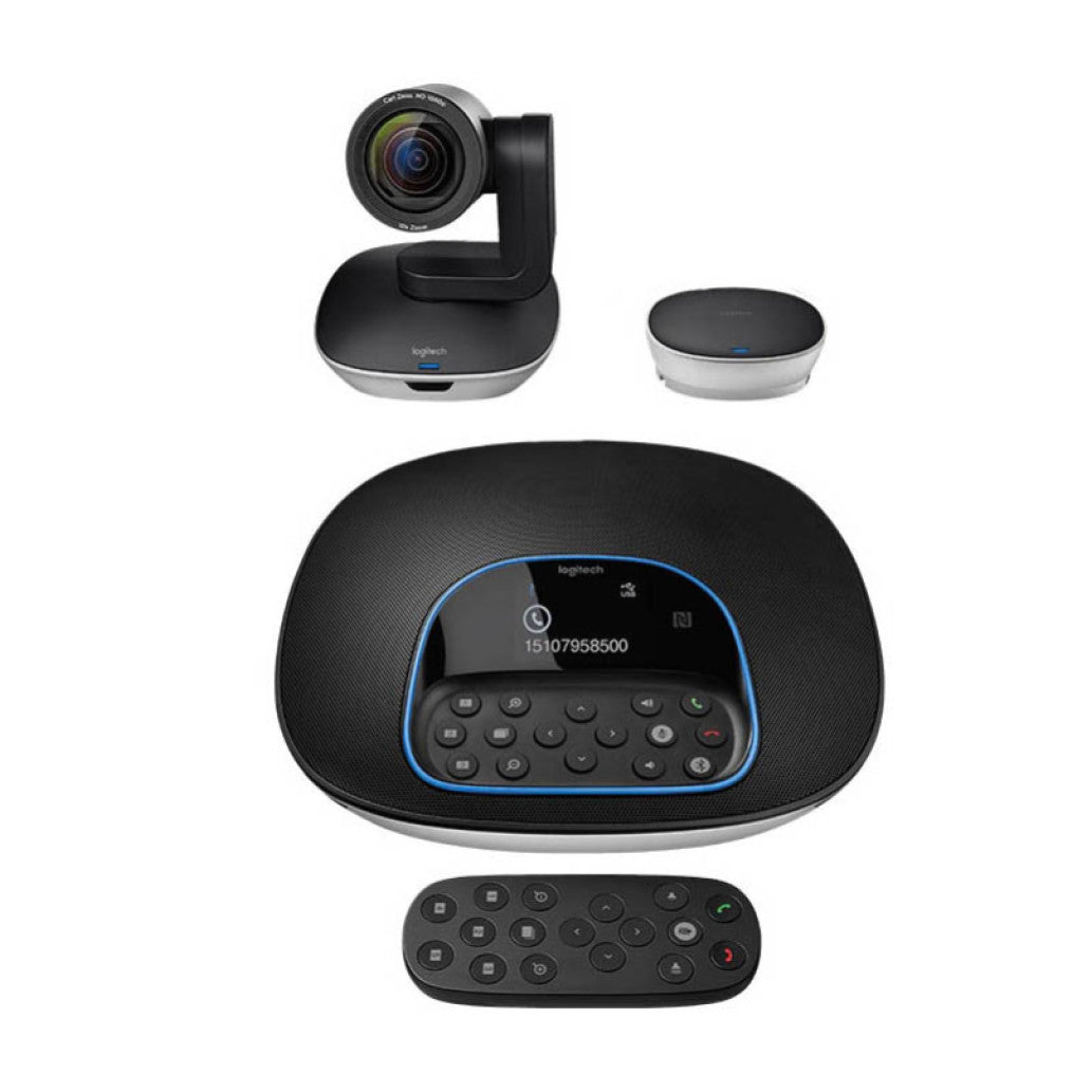 Konferenčni sistem Logitech Group BT USB-A 1080p daljinec stenski nosilec mic-360° (960-001057)