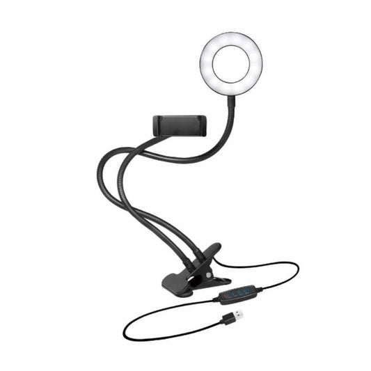 Selfie LED svetlobni obroč Logilink za pametni telefon z nosilcem/sponko (AA0150) EOLS-P