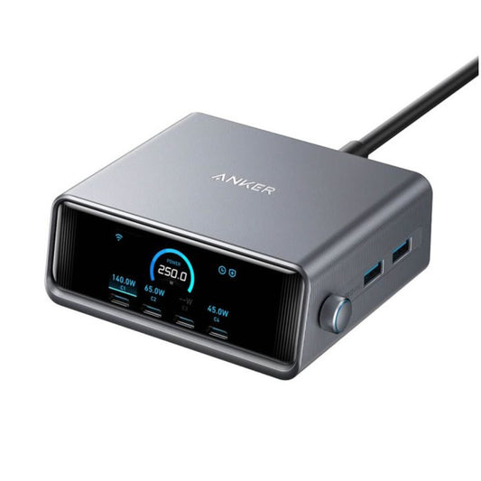 Polnilna postaja 6v1 250W Anker Prime GaN črn (A2345341)