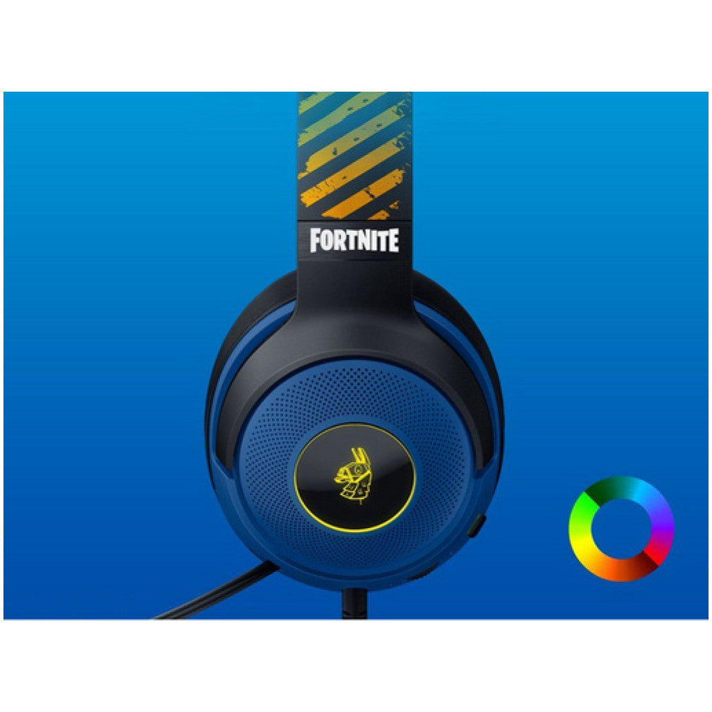 Slušalke brezžične Razer naglavne z mikrofonom USB Kraken V3 X modra Fortnite Edition (RZ04-03750500-R3M1)