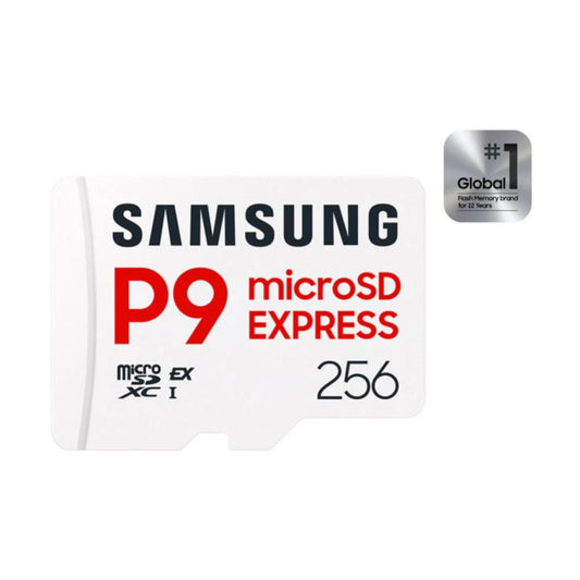 Spominska kartica microSDXC 256GB Samsung P9 Express 800MB/s/200MB/s U3 V30 UHS-I microSD Express (MB-MK256T/WW)