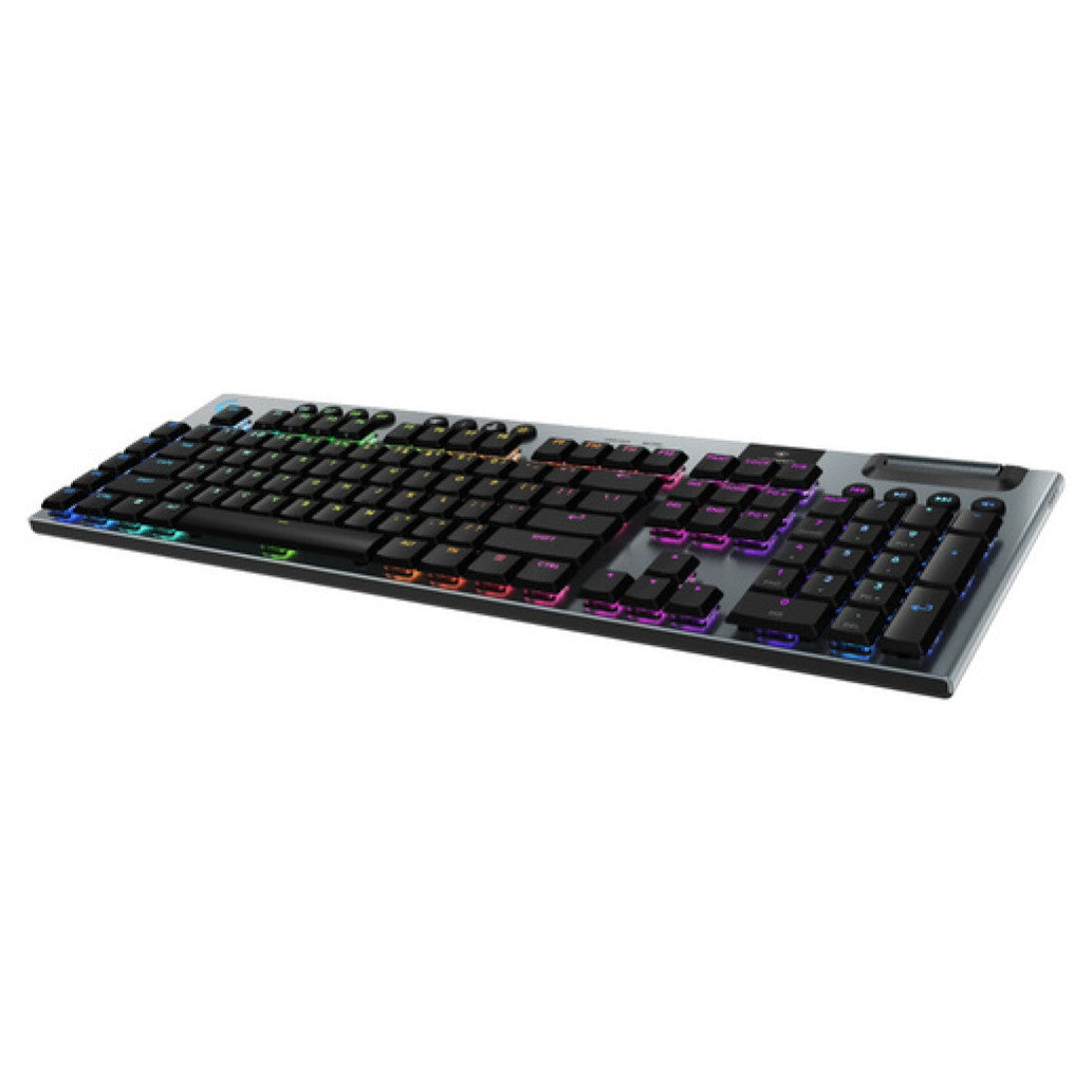 Gaming Tipkovnica brezžična + Bluetooth Logitech G915 X LIGHTSPEED, GL Tactile US international | SLO gravura črna RGB LED osvetlitev (920-012676)