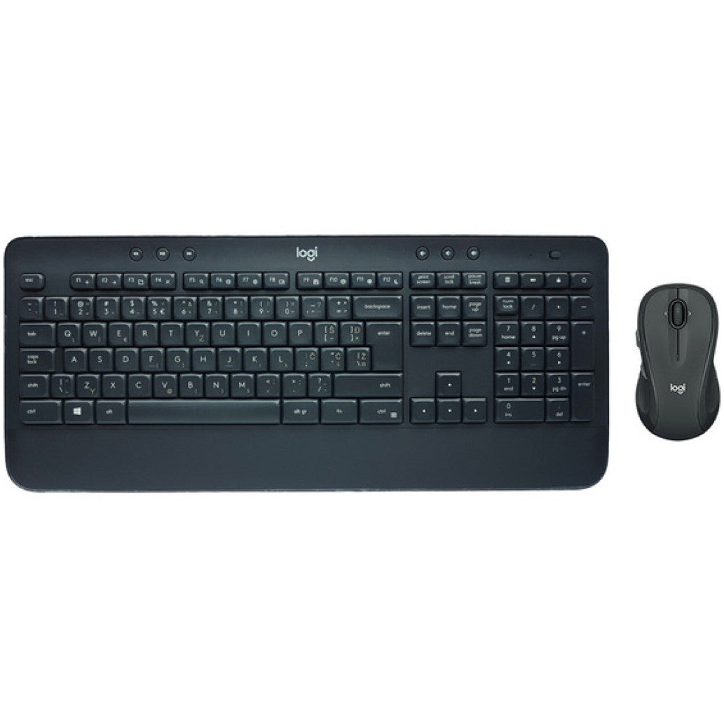 Tipkovnica in miš Logitech brezžična desktop MK545 US international črna Unyfiying Combo advanced SLO gravura (920-008923)