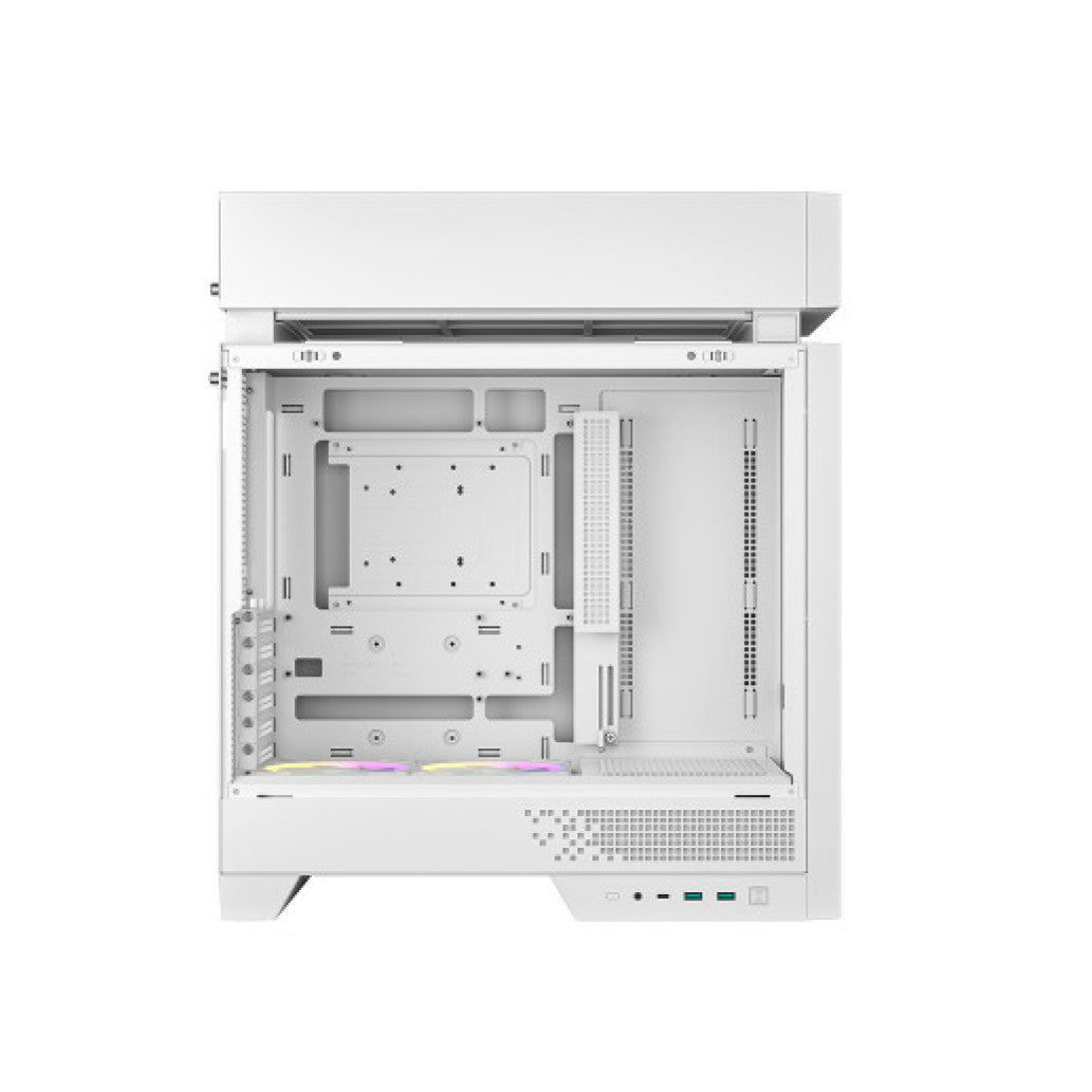 Ohišje Deepcool CL600-WH MidiATX - bel ARGB
