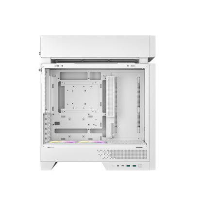 Ohišje Deepcool CL600-WH MidiATX - bel ARGB