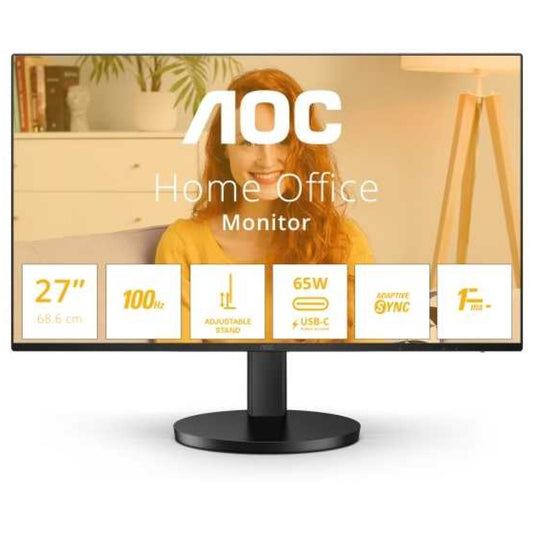 Monitor AOC 68,6 cm (27,0") Q27B3CF2 2560x1440 100Hz IPS 1ms HDMI USB-C 65W 2xUSB3.2 HAS Zvočniki  3H sRGB117% AdaptiveSync DisplayPort VIA USB-C