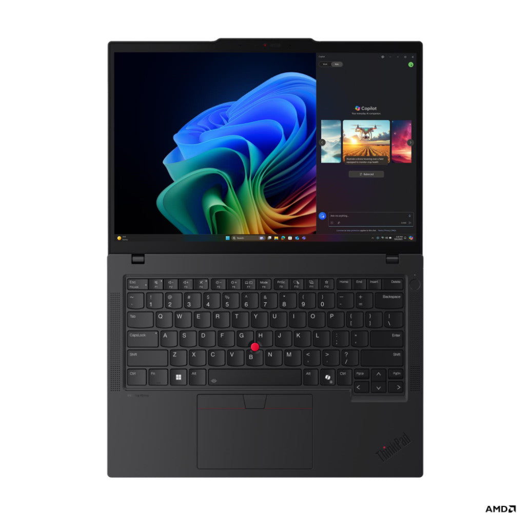 Prenosnik Lenovo 35,5 cm (14,0") ThinkPad T14 G6 1920x1200 IPS 500nit Ryzen AI 7 PRO 350/32GB/512GB/BL/AI Chip: 50 TOPs/PC-Carbon/AMD Radeon 860M/Win11Pro (21QJ0056SC)