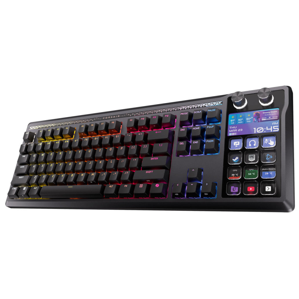 Gaming Tipkovnica Žična Corsair Galleon 100 SD US | črna RGB (Stream Deck-Integrated) (CH-912A31I-NA)