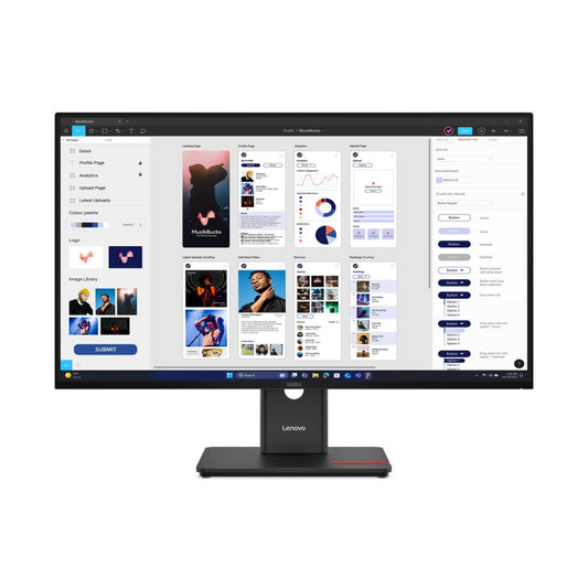 Monitor Lenovo 80 cm (31,5") T32UD-40 3840x2160 IPS 4ms HDMI DisplayPort USB-C 100W 3xUSB3.2 USB-C-Out  sRGB99% RJ45 HDR10 ThinkVision