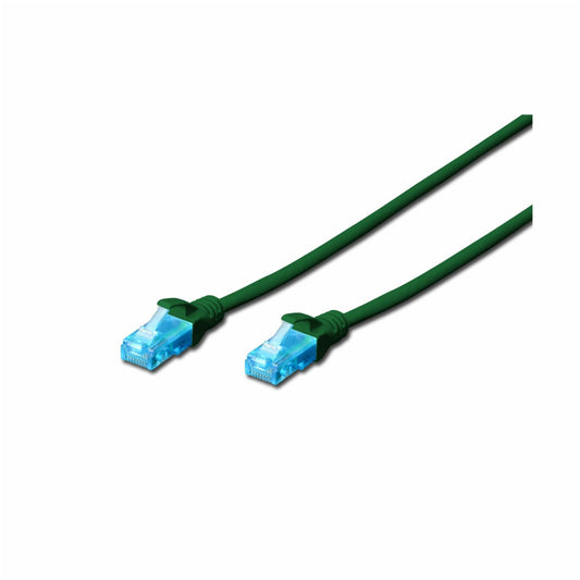 KABEL PATCH UTP Cat.5e 3,00m RJ45 10/100 Digitus - zelen (DK-1511-030/G)