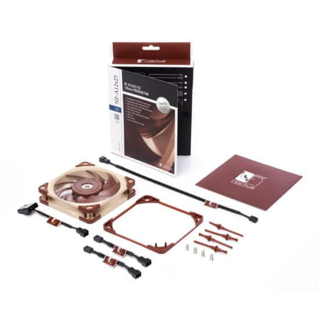 Ventilator Noctua NF-A12x25 FLX 120mm, rjava