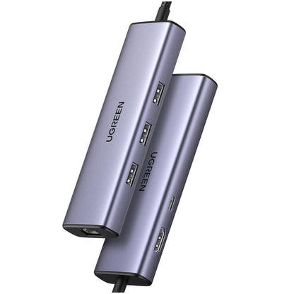 Priklopna postaja USB-C => Ugreen 15598 HDMI 3xUSB USB-C 100W 1xRJ45 - (15598)