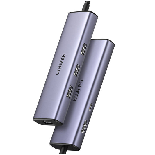 Priklopna postaja USB-C => Ugreen 15598 HDMI 3xUSB USB-C 100W 1xRJ45 - (15598)