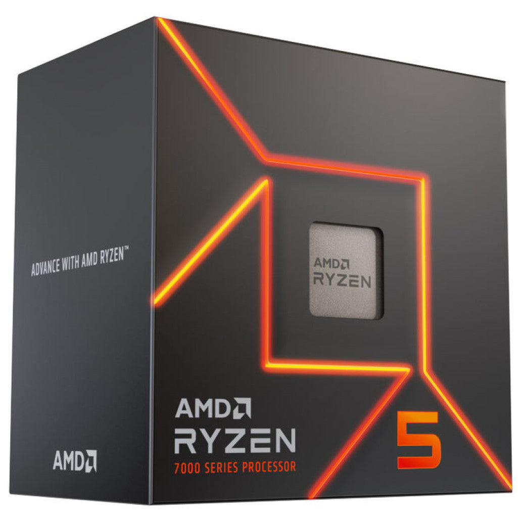 Procesor AMD AM5 Ryzen 5 7600 6C/12T 3.8Hz/5.1GHz BOX 65W grafika Radeon Wraith Stealth hladilnik