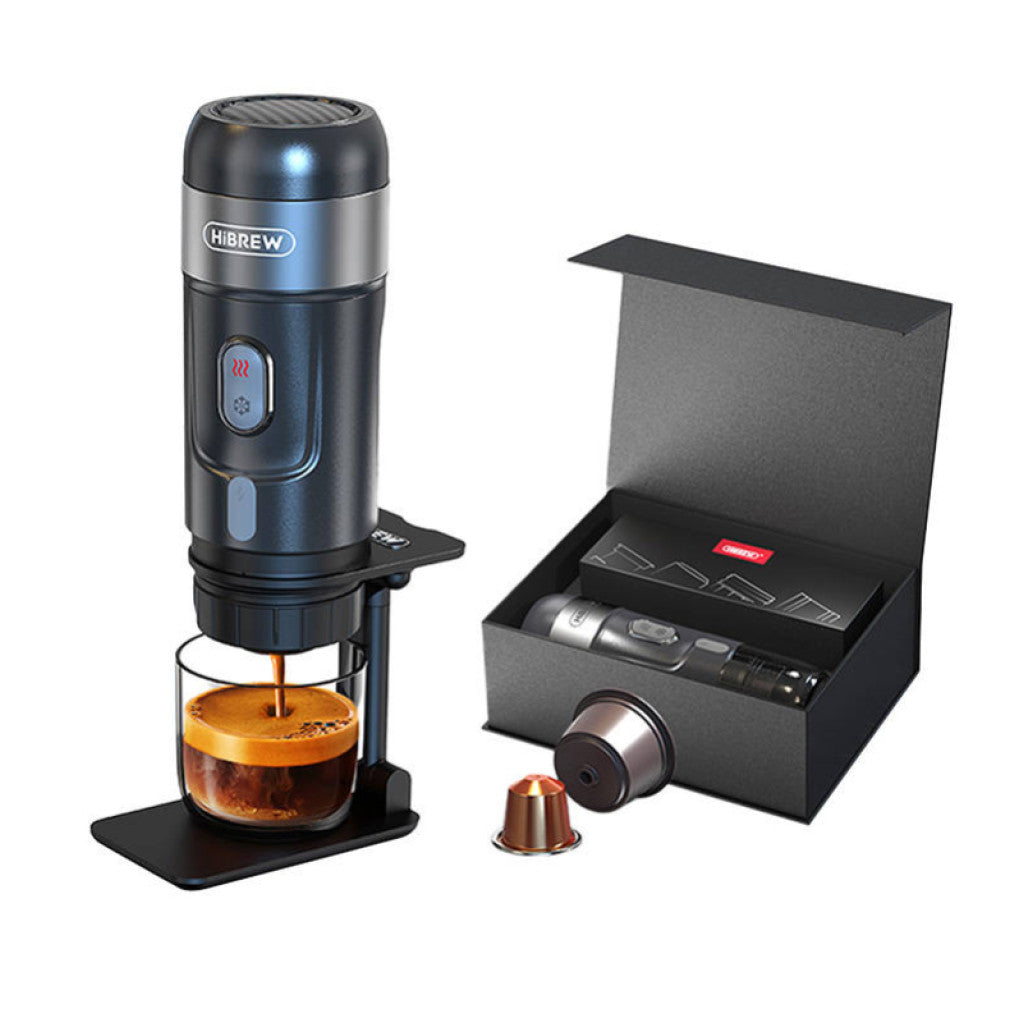 Prenosni kavni aparat HiBREW H4A-premium 80W 3v1 s torbo za prenašanje in dodatki (glej opis)