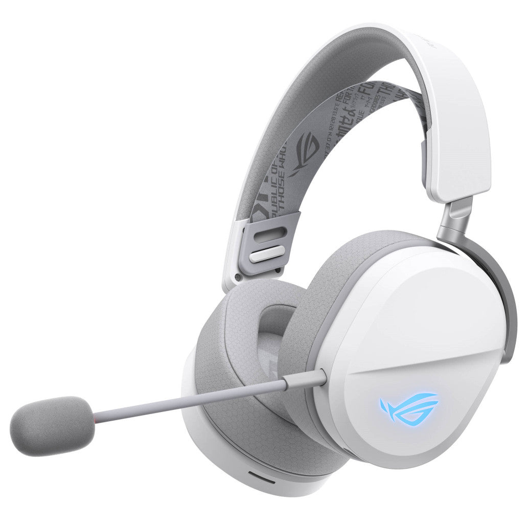 Slušalke brezžične Asus naglavne z mikrofonom BT/USB-C ROG Pelta bele Bluetooth (90YH0410-BHUA10)