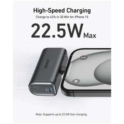 Prenosna baterija Anker Nano 5K 22,5W 5000mAh USB-C črn (A1653H11)