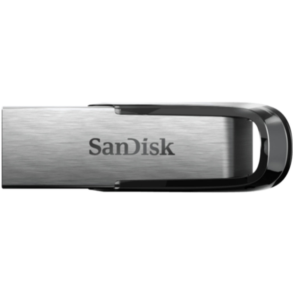 Spominski ključek 64GB USB 3.0 Sandisk Ultra Flair 150MB/s - kovinski/brez pokrovčka/črn-srebrn (SDCZ73-064G-G46)