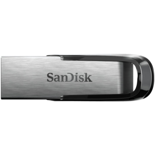 Spominski ključek 64GB USB 3.0 Sandisk Ultra Flair 150MB/s - kovinski/brez pokrovčka/črn-srebrn (SDCZ73-064G-G46)