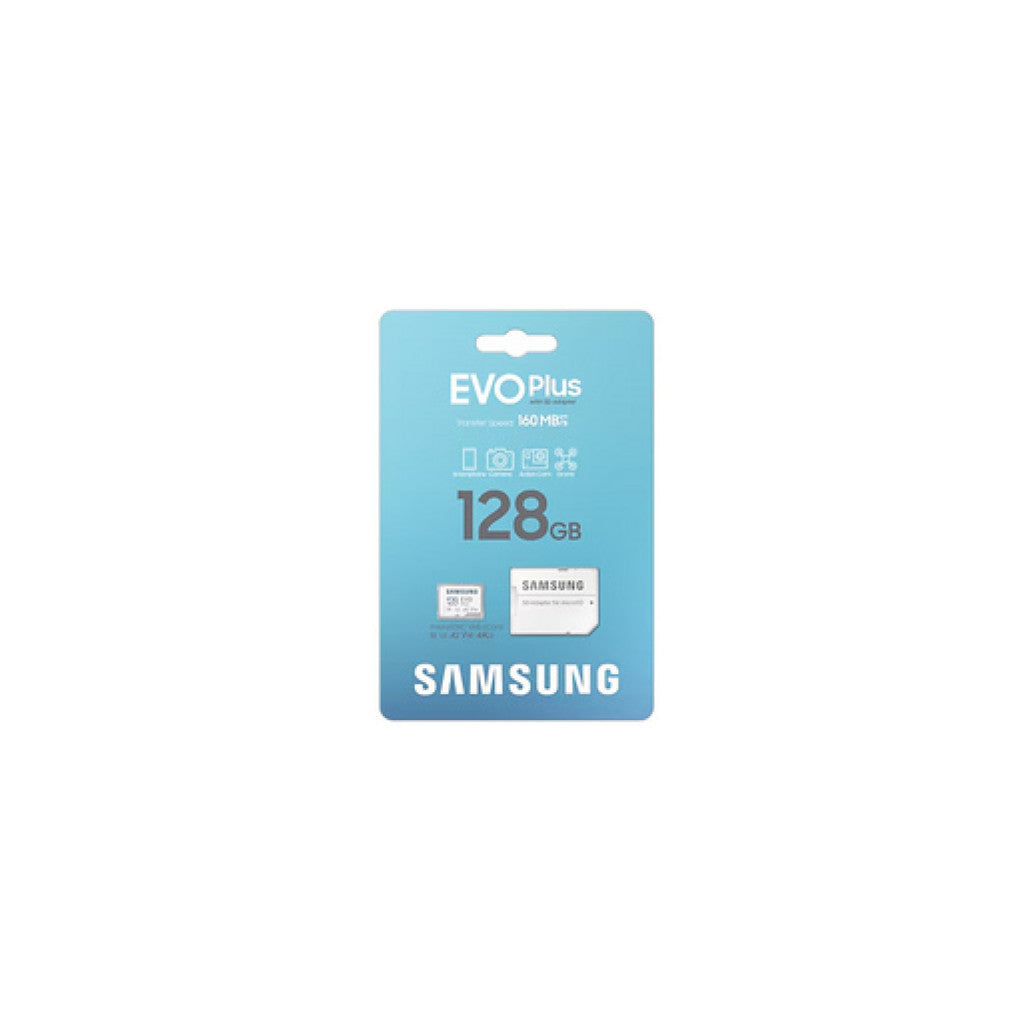 Spominska kartica microSDXC 128GB Samsung Evo Plus 160MB/s/U3 V30 UHS-I A2 +adapter (MB-MC128SA)