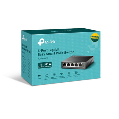 STIKALO 5-PORT TL-SG105PE Easy Smart Switch 100/1000 4-Port PoE+ (TL-SG105PE)