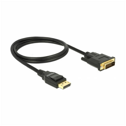 Kabel DisplayPort(m) => DVI (24+1)(m) 4K/30Hz 1,00m Delock črn (85312)