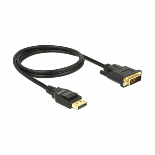Kabel DisplayPort(m) => DVI (24+1)(m) 4K/30Hz 1,00m Delock črn (85312)