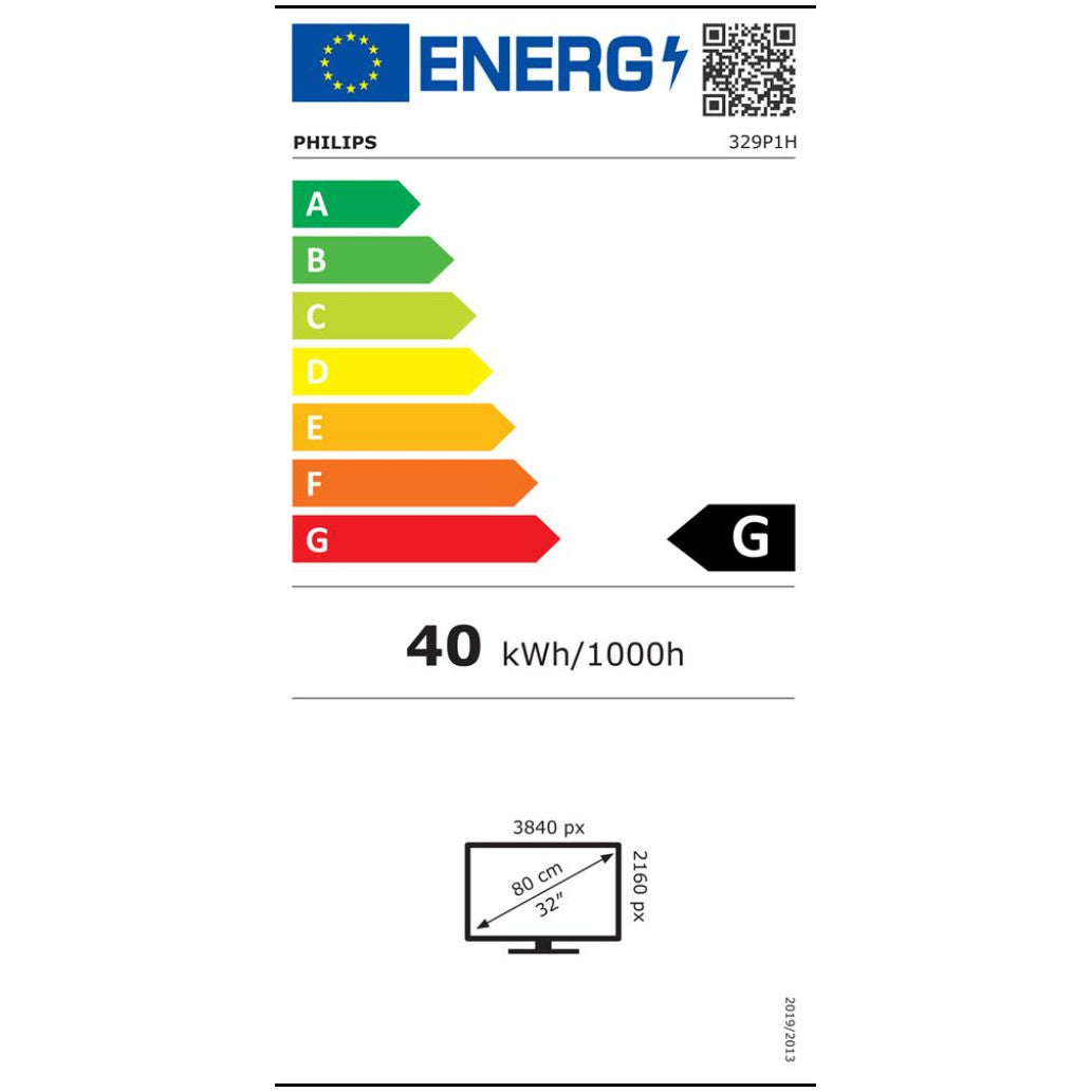 Monitor Philips 80 cm (31,5") 329P1H 3840x2160 konferenca IPS 4ms 2xHDMI DisplayPort USB-C 90W 4xUSB3.2 Pivot Kamera Zvočniki 2x5W  3H sRGB128% RJ45 P-Line