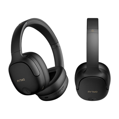 Slušalke brezžične Manta naglavne BT RYTMO ELEGANCE črne ANC Bluetooth (SLU-MAN-RYT-HDP1001BK)