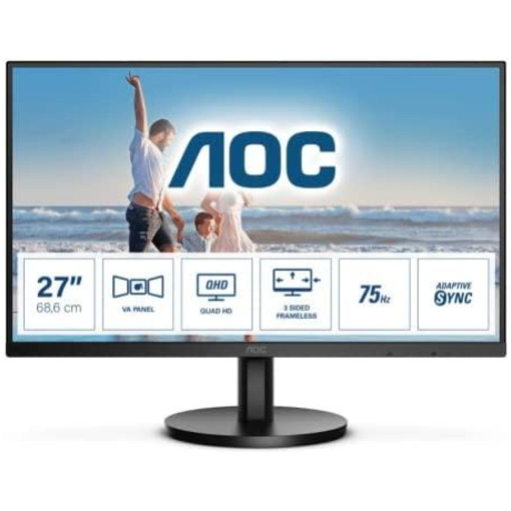 Monitor AOC 68,6 cm (27,0") Q27B3MA 2560x1440 75Hz VA 4ms 2xHDMI DisplayPort Zvočniki  6H sRGB102%