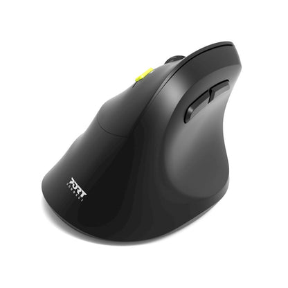 Miš brezžična + Bluetooth ergonomska Port Ergo 2400DPI za levičarje 5 gumbov črna (910008)