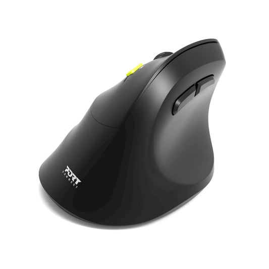 Miš brezžična + Bluetooth ergonomska Port Ergo 2400DPI za levičarje 5 gumbov črna (910008)