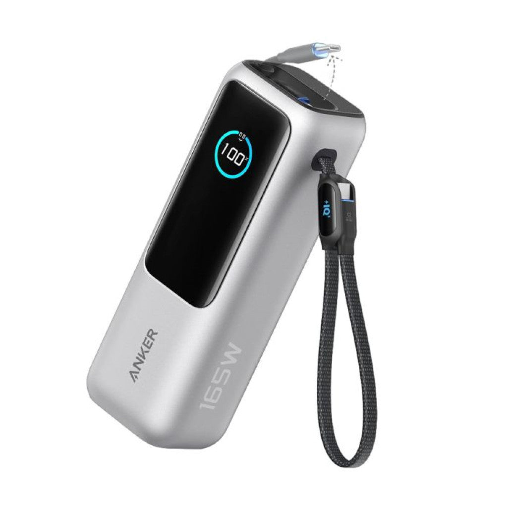 Prenosna baterija Anker Powerbank 25000mAh 165W PD 1x USB-A 3x USB-C srebrna (A1695H41)